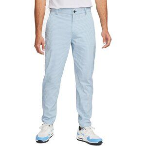 NWT NIKE GOLF Blue White Striped SEERSUCKER DRI-FIT Chino Pants DH1946-469 35x30